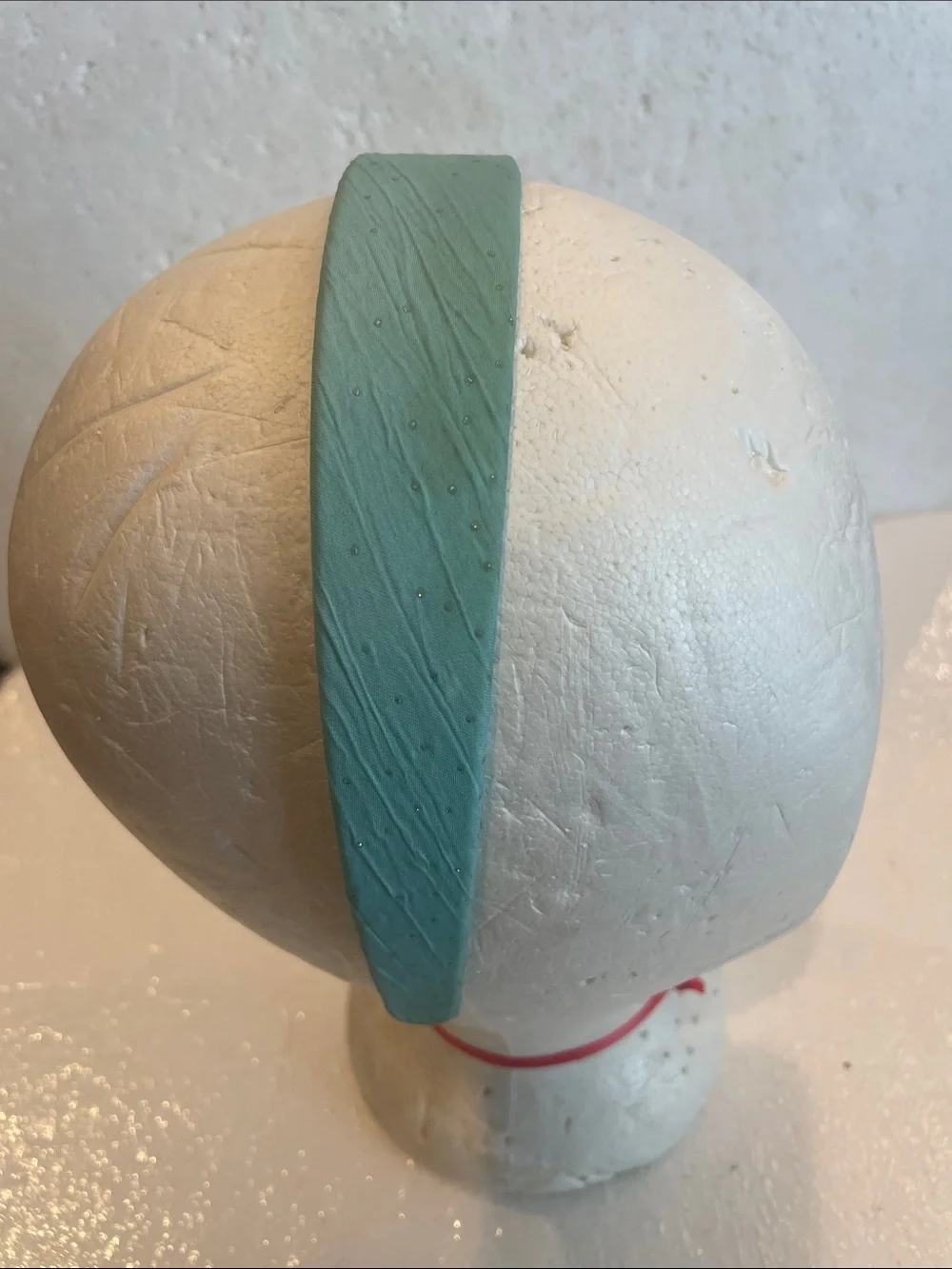 Vintage Y2K turquoise Aqua Blue sparkly Headband one size fits most